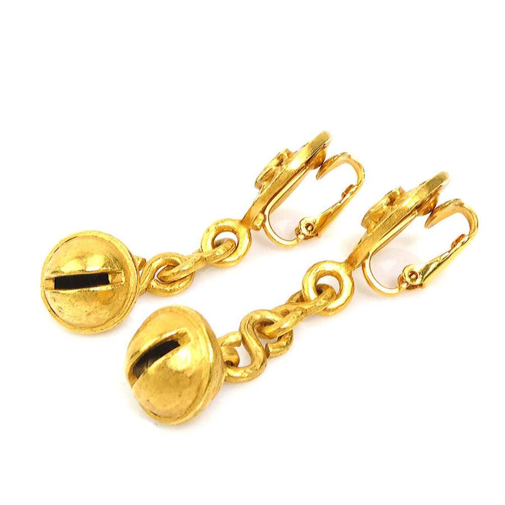 CHANEL Gold Logo Earrings - Picture 4 of 9